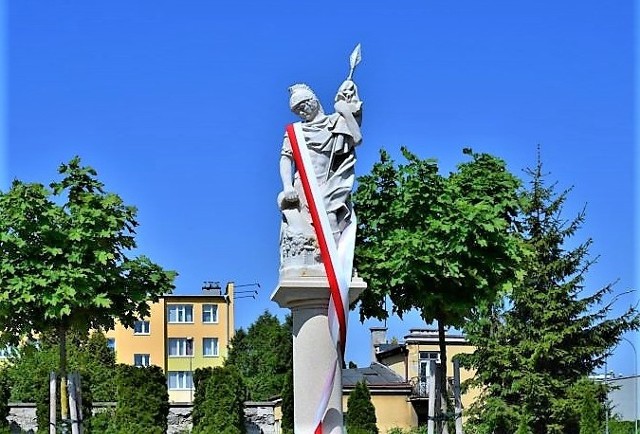 Rzeźbę św. Floriana znowu można oglądać w Zamościu