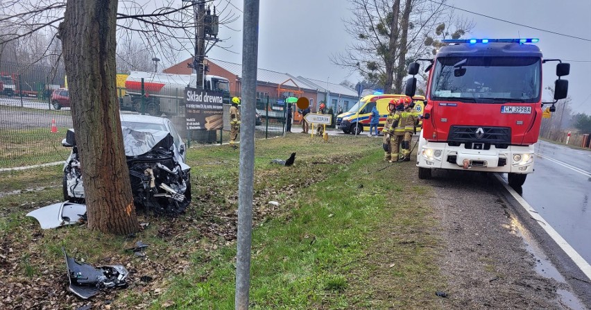 Wypadek w Mostkach w powiecie włocławskim