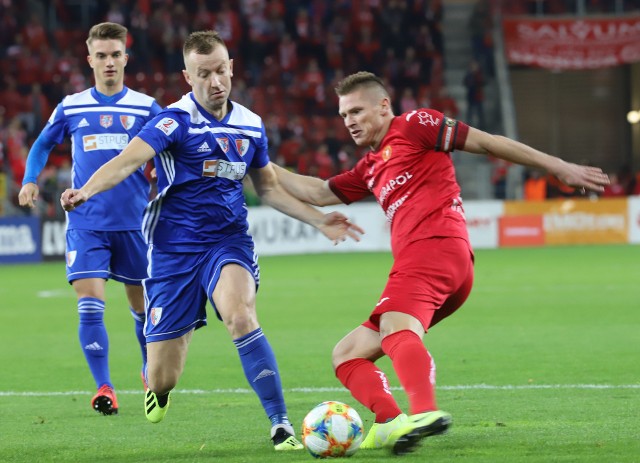 W akcji napastnik Widzewa Marcin Robak