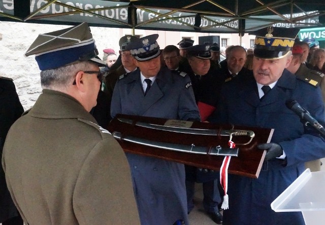 Pożegnanie dotychczasowego dowódcy Wielonarodowej Brygady w Lublinie, płk Dariusza Sobotki