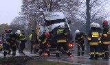 Izdebnik. Wypadek busa koło Wadowic (wideo)