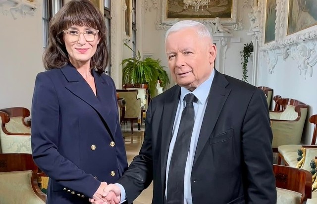 Kamila Piech i Jarosław Kaczyński na Zamku w Baranowie Sandomierskim