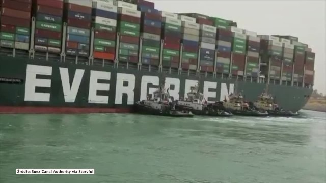 Blokada Kanału Sueskiego: akcja usunięcia kontenerowca Ever Given z mielizny