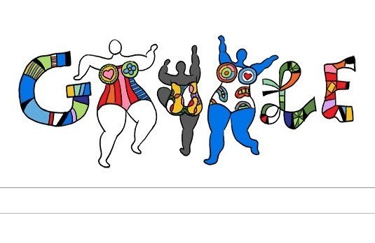 Niki de Saint Phalle - 84 rocznica urodzin. google dało doodle