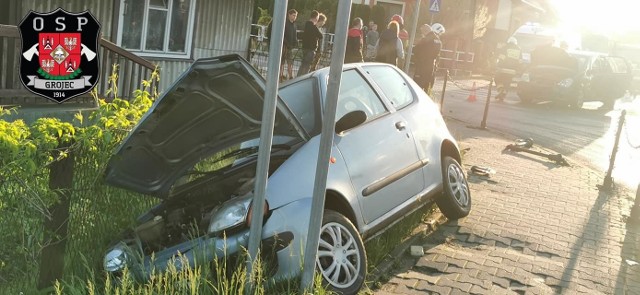 Wypadek w Kwaczale. Samochody zostały uszkodzone