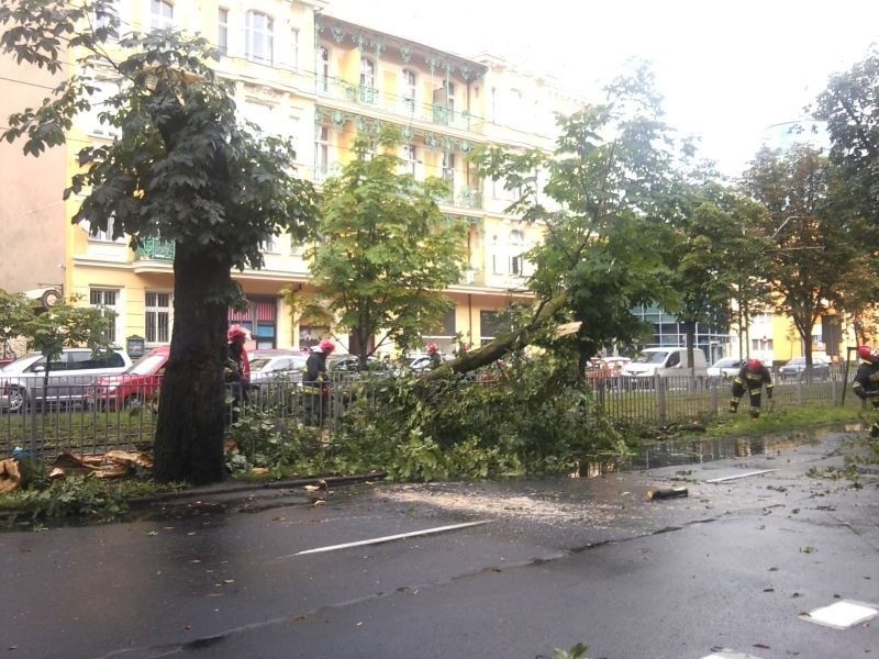 Skutki burzy i ulewy w Szczecinie