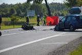 Wypadek w Ładnej, zginęła motocyklistka [ZDJĘCIA, WIDEO]