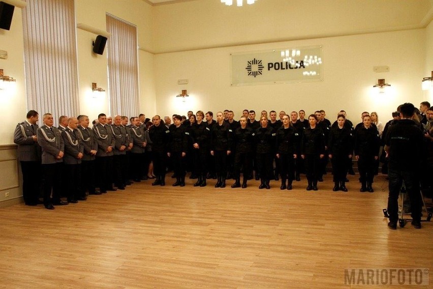 Ślubowanie nowych policjantów w Opolu.