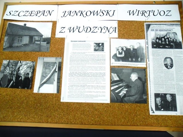 Gazetkę ścienną można było oglądać w Zespole Szkół w Wudzynie