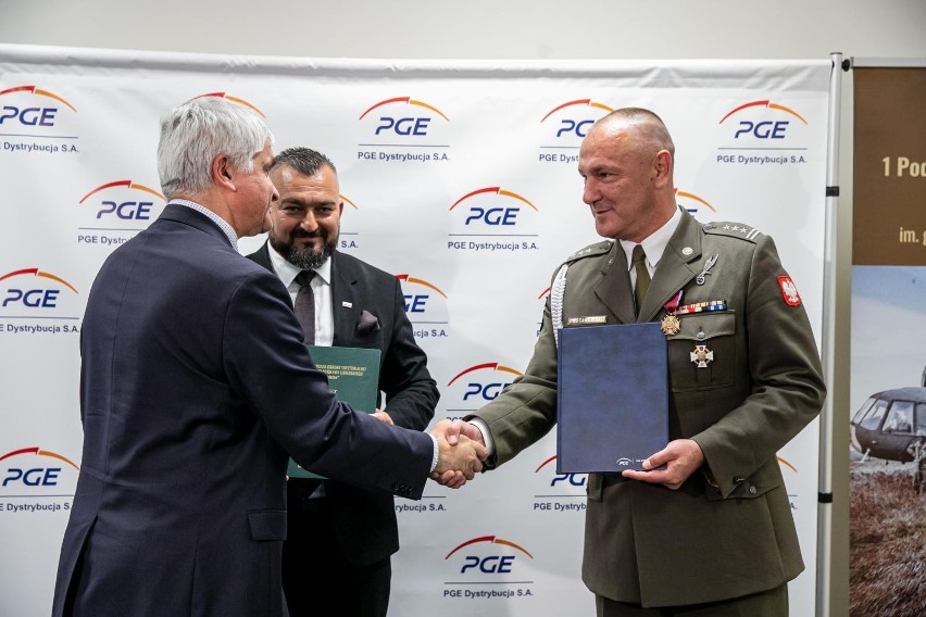 Białystok. Podpisano porozumienie określające zasady współpracy pomiędzy PGE Dystrybucja i 1 Podlaską Brygadą Obrony Terytorialnej