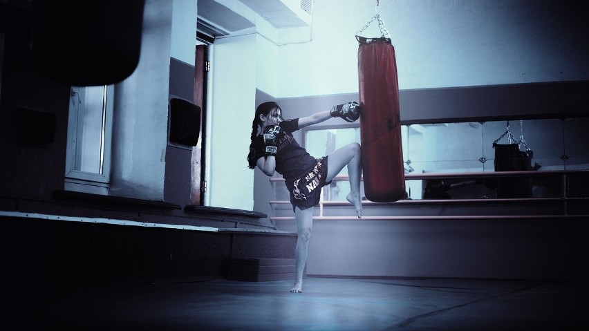 Kickboxing...