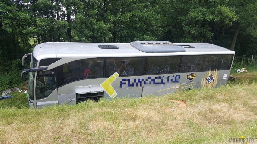 Wypadek ukraińskiego autobusu na 198. kilometrze autostrady...