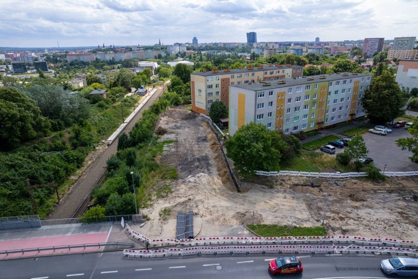 Prace związane z budową otoczenia przystanku SKM Drzetowo...