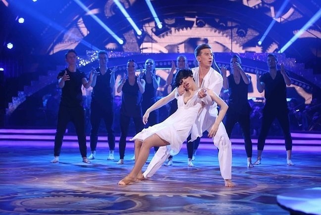 Tatiana Okupnik i Tomek Barański (fot. WBF/Polsat)