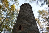 Tajemnicza wieża widokowa w środku lasu, a właściwie w... parku pałacowym w Mostkach