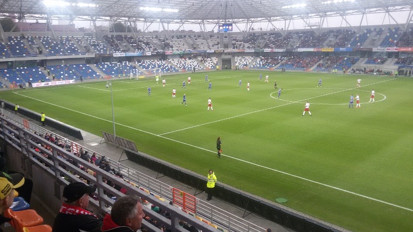 Bielsko-Biała: Klapa na otwarciu Stadionu Miejskiego przy ul. Żywieckiej [ZDJĘCIA]