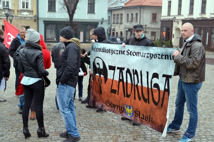 Manifestacja antyimigracyjna w Bielsku-Białej