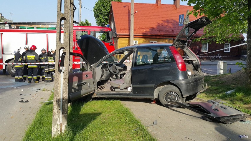 Supraśl. Wypadek na ul. Piłsudskiego. Seat zderzył się z...