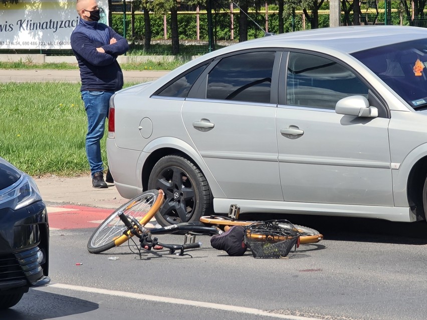 Potrącenie rowerzystki w Toruniu