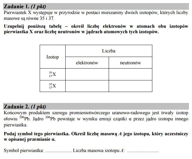 Stara matura 2016: CHEMIA podstawowa [ODPOWIEDZI, ARKUSZ CKE]