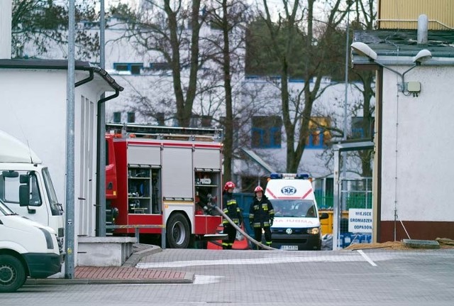 Do browaru przyjechała straż pożarna, pogotowie i inne służby