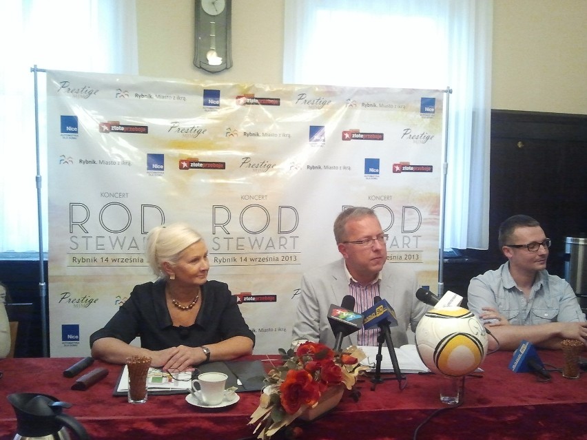 Konferencja prasowa przed koncertem Roda Stewarta w Rybniku