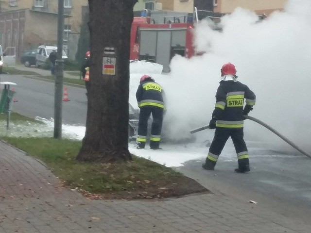 Pożar szybko opanowali strażacy.