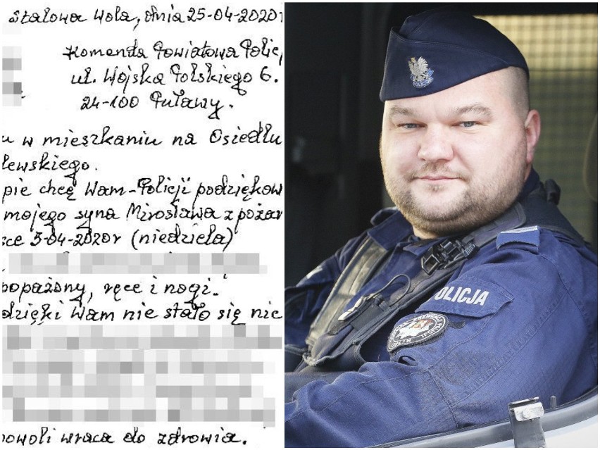 Wzruszony ojciec dziękuje puławskiej policji za uratowanie syna. „Dzięki Wam nie stało się nic gorszego"