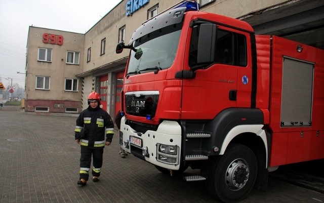 Nowy wóz w lęborskiej straży pożarnej.