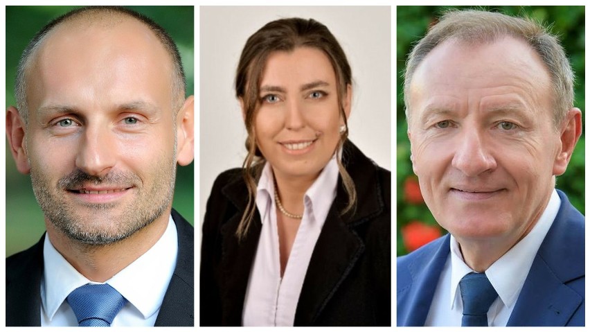 W wyborach na burmistrza Olesna kandydowali (od lewej):...
