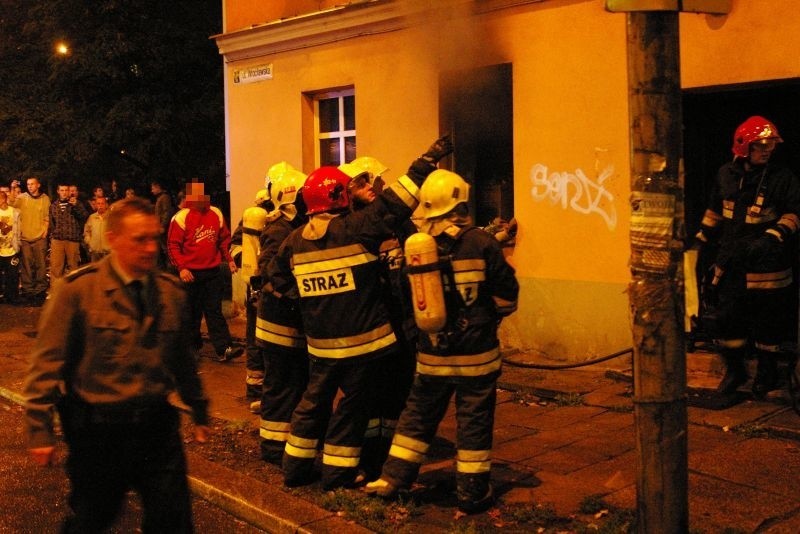 Opole: Pozar mieszkania na ul. Wroclawskiej. (fot....