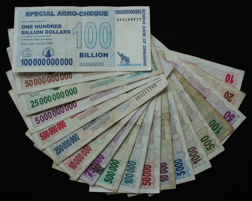 Banknoty Zimbabwe