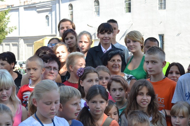 Jak widać w Koronowie jest wielu fanów Agnieszki Dygant.