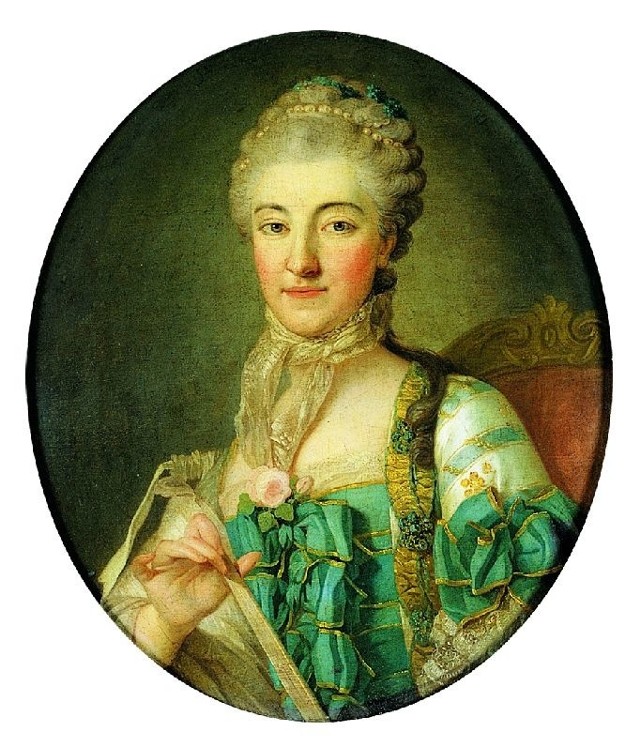 Portret Izabeli z Poniatowskich Branickiej. Per Krafft Starszy, 1767. Własność: Muzeum Narodowe w Krakowie