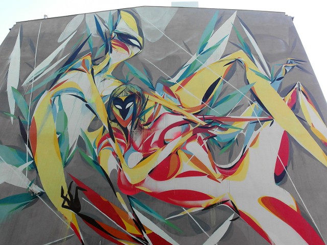 Autorem muralu jest Shida. Australijczyk, który ma łódzkie korzenie