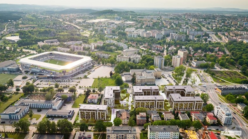 Powstaje osiedle, które całkowicie zmieni centrum Kielc. Zobacz wizualizacje z lotu ptaka