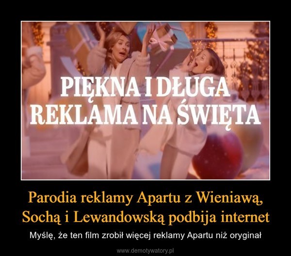 Lewandowska, Socha, Wieniawa i... reklama APART. To musiało skończyć się MEMAMI