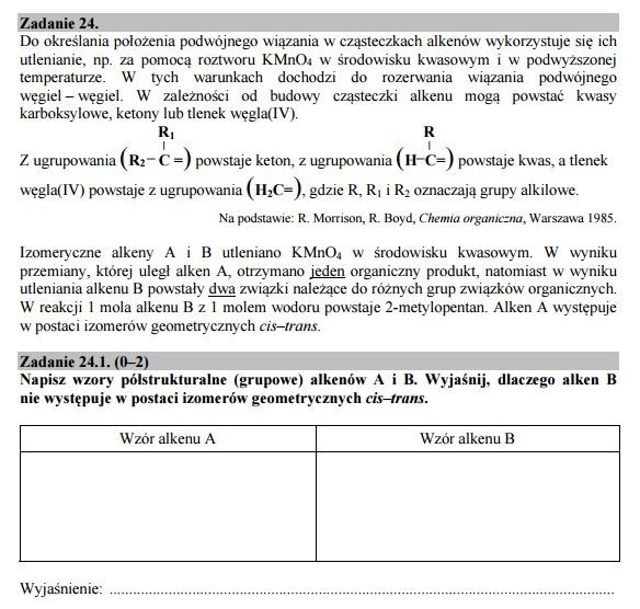 Matura 2016: CHEMIA rozszerzona [ODPOWIEDZI, ARKUSZ CKE]