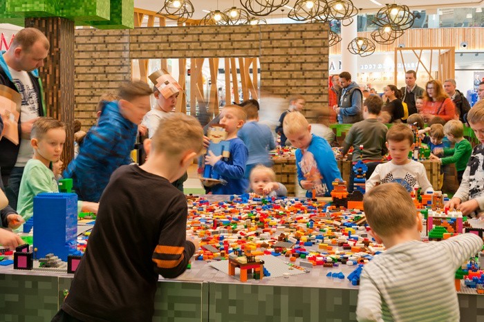 Wielka strefa LEGO Minecraft w Alei Bielany [ZDJĘCIA]
