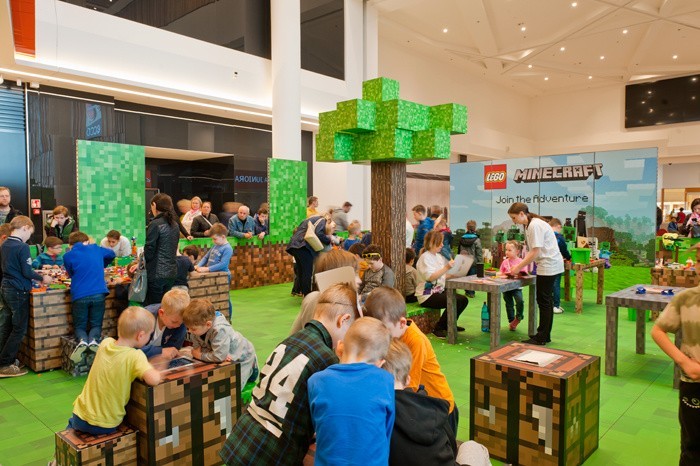 Wielka strefa LEGO Minecraft w Alei Bielany [ZDJĘCIA]