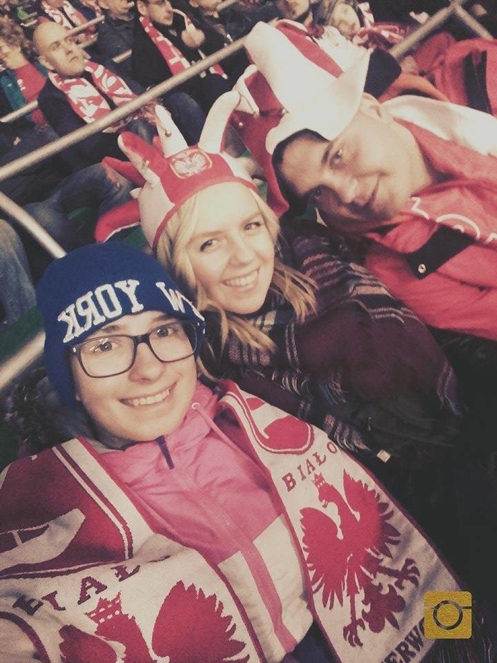 Selfie z meczu Polska - Finlandia