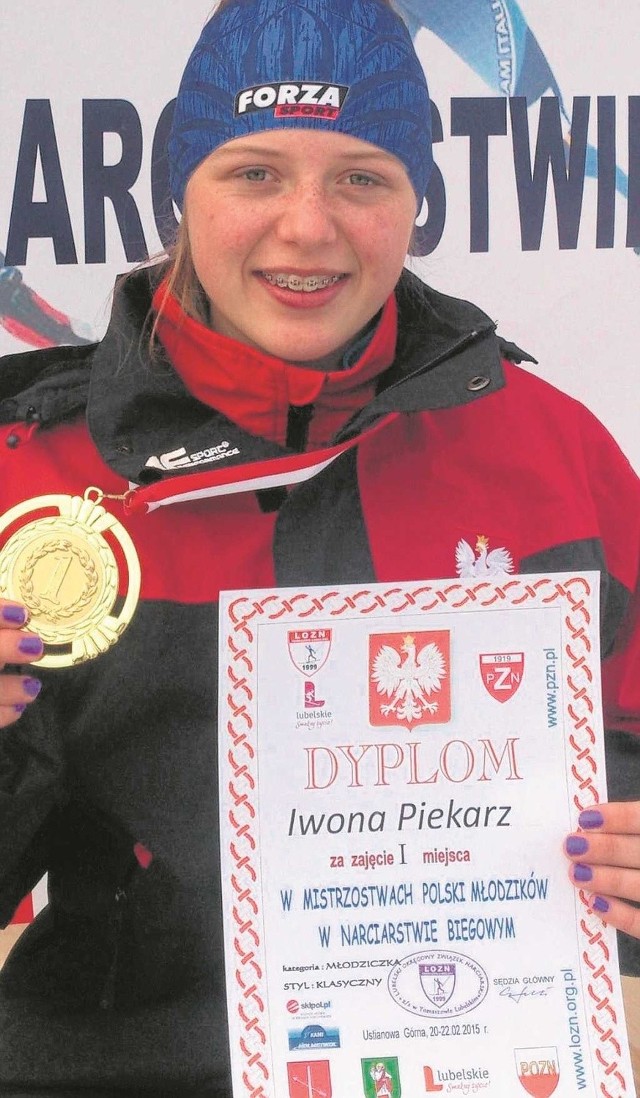 Iwona z medalem