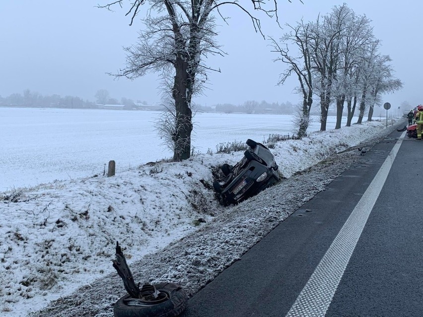 Poważny wypadek na DK 11 w Bogdanowie pod Obornikami.