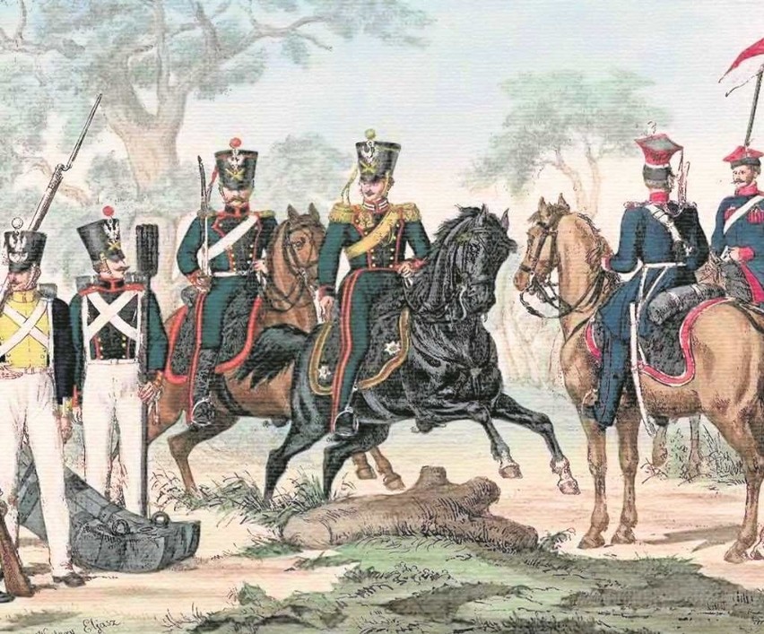 Armia Królestwa Polskiego w 1831 r.  Rysunek Walerego...