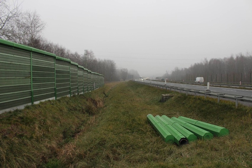 Ekrany akustyczne przy A4 w Rudzie Śląskiej