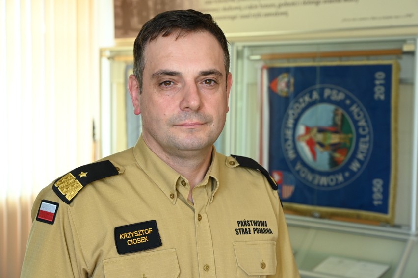 Nadbrygadier Krzysztof Ciosek, świętokrzyski komendant wojewódzki Państwowej Straży Pożarnej w Kielcach: "Jestem dumny z moich ludzi" 