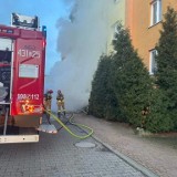 Pożar piwnicy w budynku mieszkalnym w Goleniowie