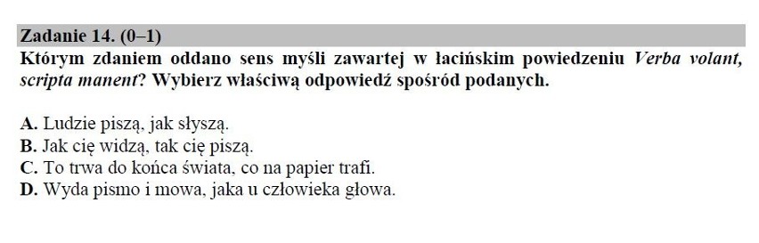 Egzamin gimnazjalny 2019. JĘZYK POLSKI część humanistyczna. Odpowiedzi i arkusz pytań CKE w serwisie EDUKACJA