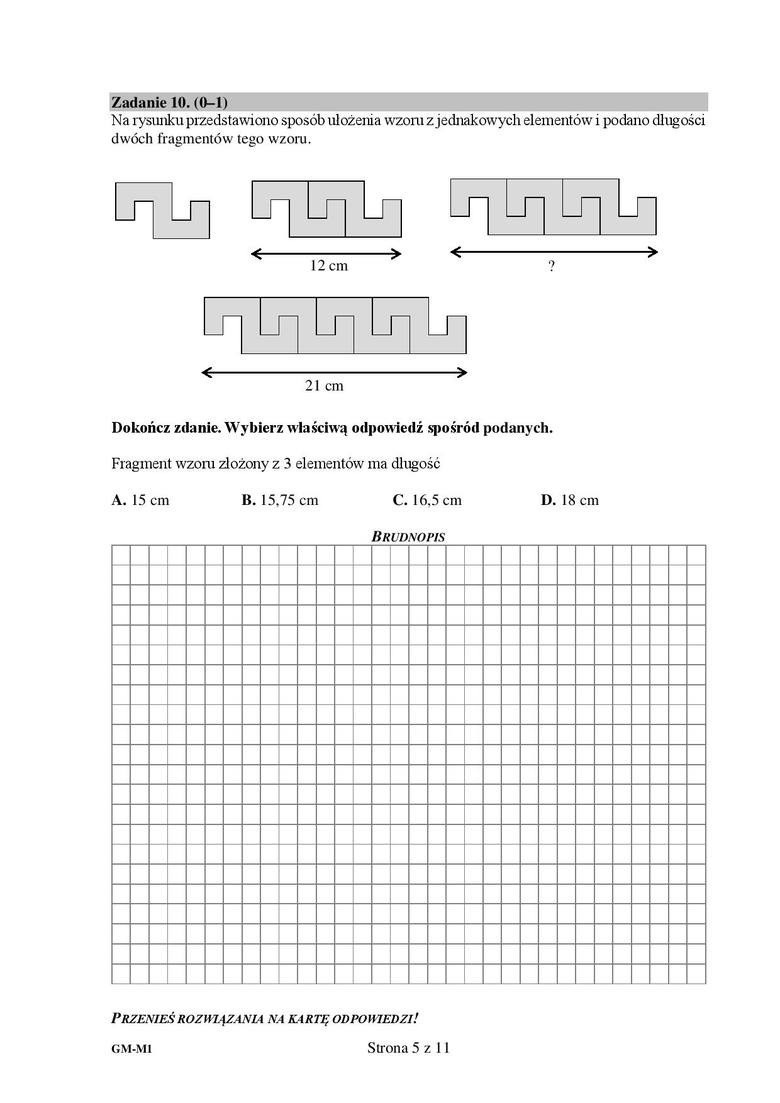 PRÓBNY EGZAMIN GIMNAZJALNY 2017: MATEMATYKA [ODPOWIEDZI,...