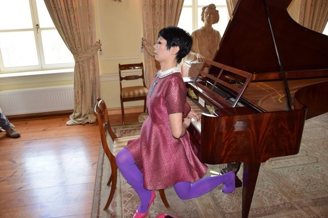 Niezwykły talent japońskiej pianistki podziwiała publiczność ostromeckiego Pałacu.